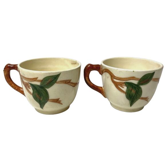 Lot of 4 Vintage Franciscan Apple Tea Cups & Saucers Hand Decorated, Made in USA - Picture 4 of 16